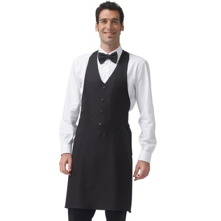 Grembiule sala Trieste nero | Abbigliamento lavoro | Rausa srl