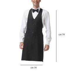 Grembiule sala Trieste nero Siggi Group  in Grembiuli da sala