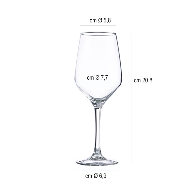 Calice di vetro mencia   in Calici vino bianco