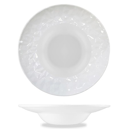 Piatto pasta hesperis martellato avorio | Piatti da ristorante