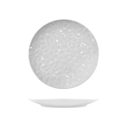 Piatto frutta hesperis martellato avorio | Piatti da ristorante | Rausa