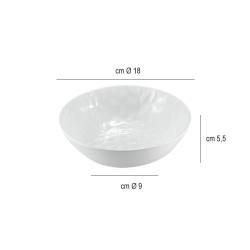 Coppa Hesperis martellata avorio Ilsa  in Porcellane