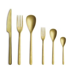 Forchetta dolce oro acciaio inox Canada Comas  in Linee