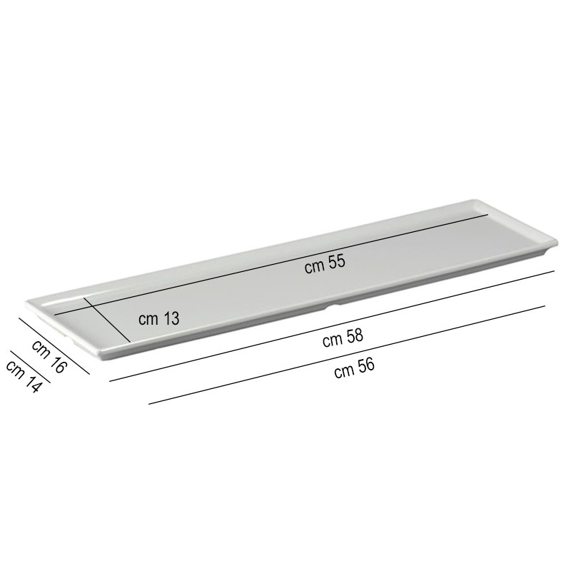 Vassoio lungo melamina   in Buffet