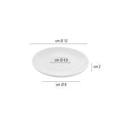 Piattino per tazza mocaccino porcellana   in Porcellane