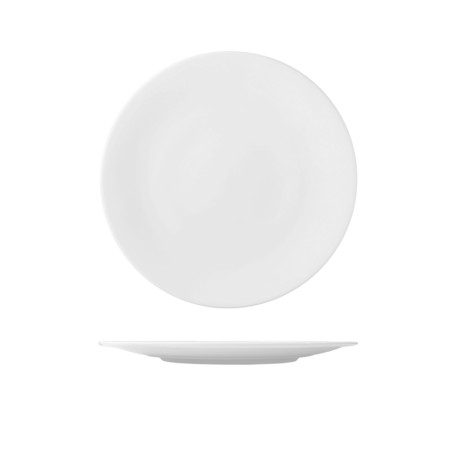Piatto dolce bone china Neve 21 cm | Piatti da ristorante | Rausa srl