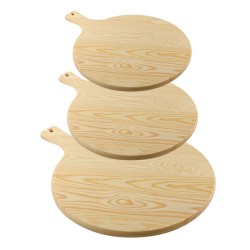 Tagliere tondo con manico | vassoi e taglieri professionali | rausa srl