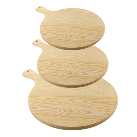 Tagliere tondo con manico | vassoi e taglieri professionali | rausa srl