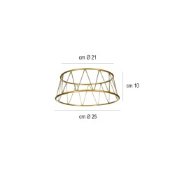 Stand antiscivolo crown oro Ilsa  in Buffet