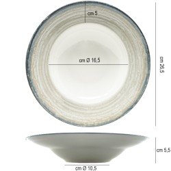 Pasta bowl saturnia tellus Saturnia Porcellane  in Linee