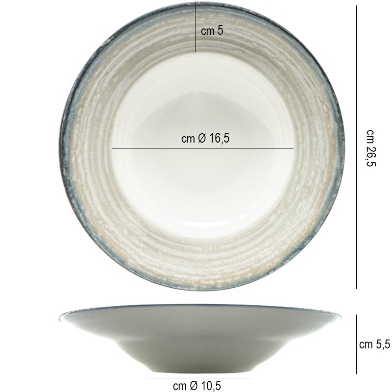Pasta bowl saturnia tellus Saturnia Porcellane  in Linee