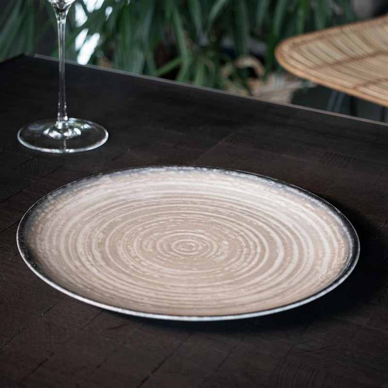 Piatto dessert saturnia tellus Saturnia Porcellane  in Linee