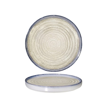 Piatto piano con bordo alto saturnia tellus | Piatti da ristorante