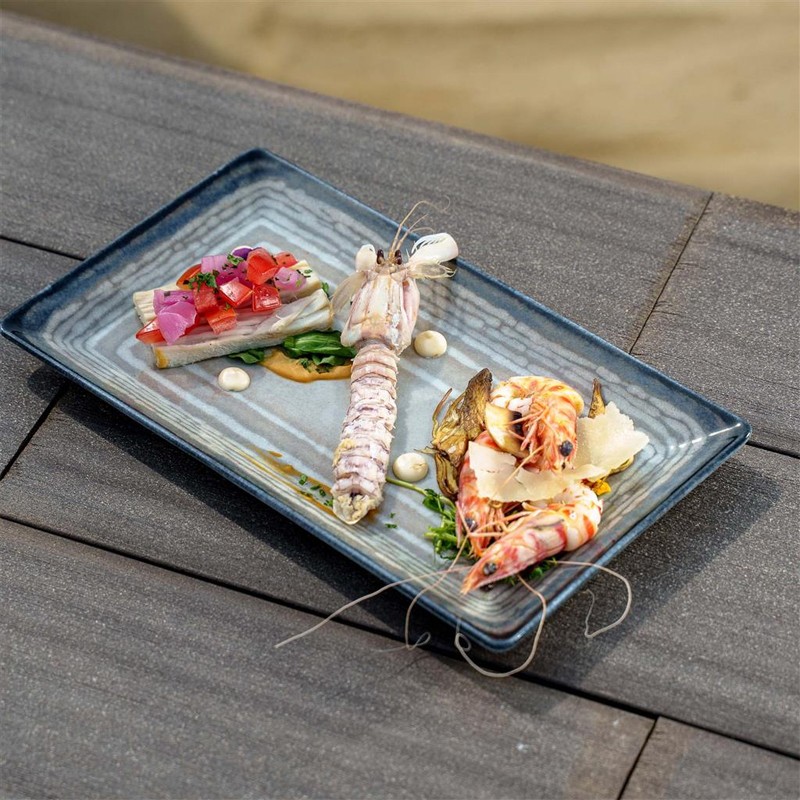 Piatto piano con bordo alto saturnia tellus Saturnia Porcellane  in Porcellane