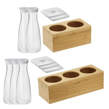 Set caraffe refrigerate con base in legno | Eventi e Buffet | Rausa