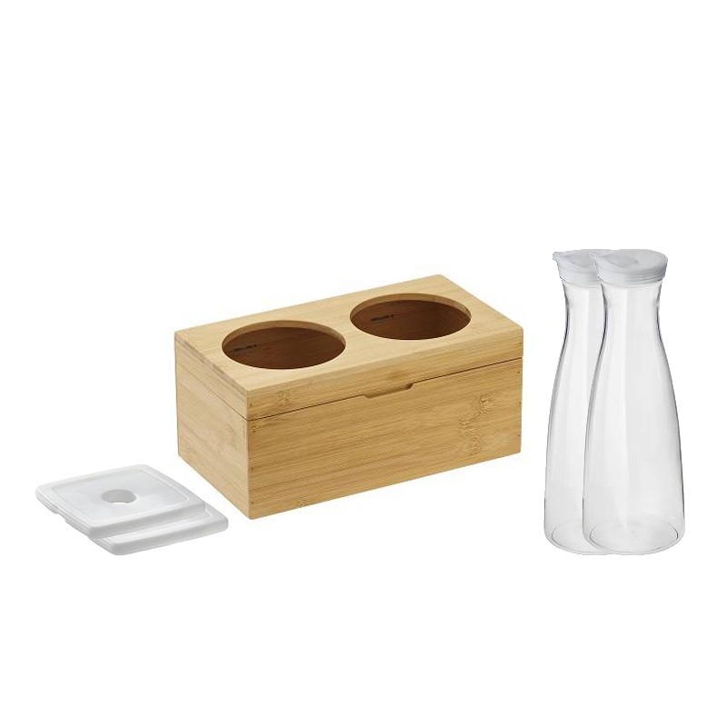 Set caraffe refrigerate con base in legno Leone decorazioni  in Buffet