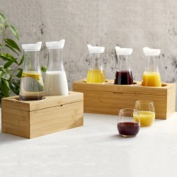 Set caraffe refrigerate con base in legno Leone decorazioni  in Buffet