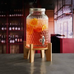 Dispenser bevande con stand e rubinetto Leone decorazioni  in Buffet