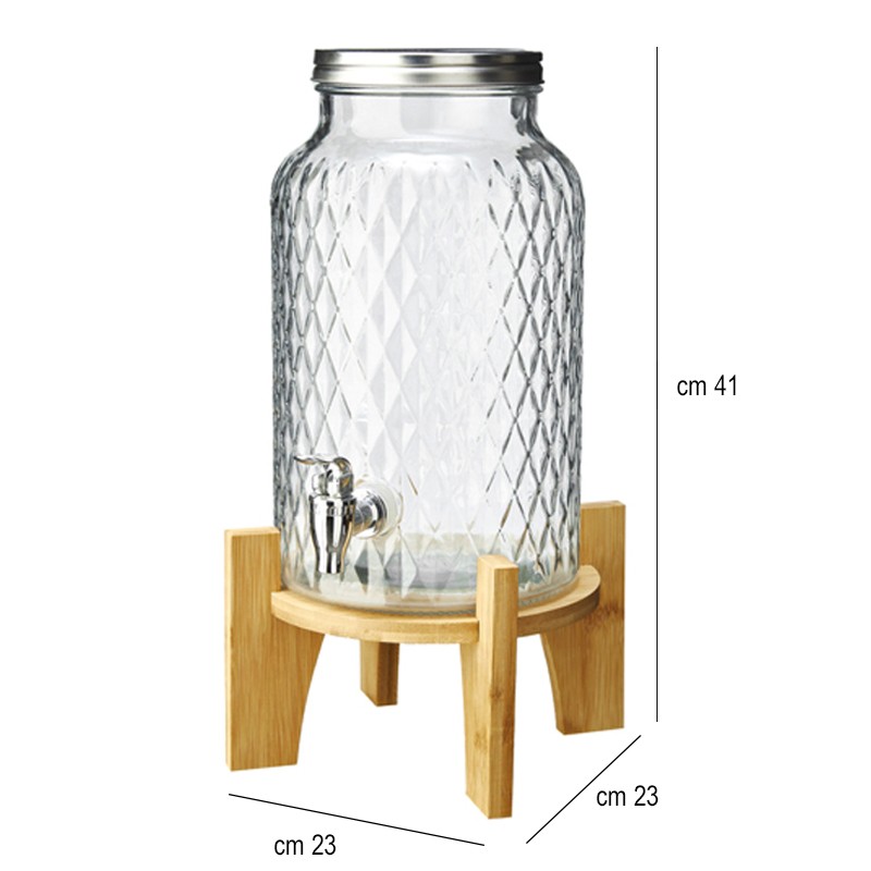 Dispenser bevande con stand e rubinetto Leone decorazioni  in Buffet