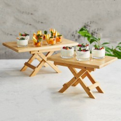 Stand in bamboo da buffet richiudibile   in Espositori
