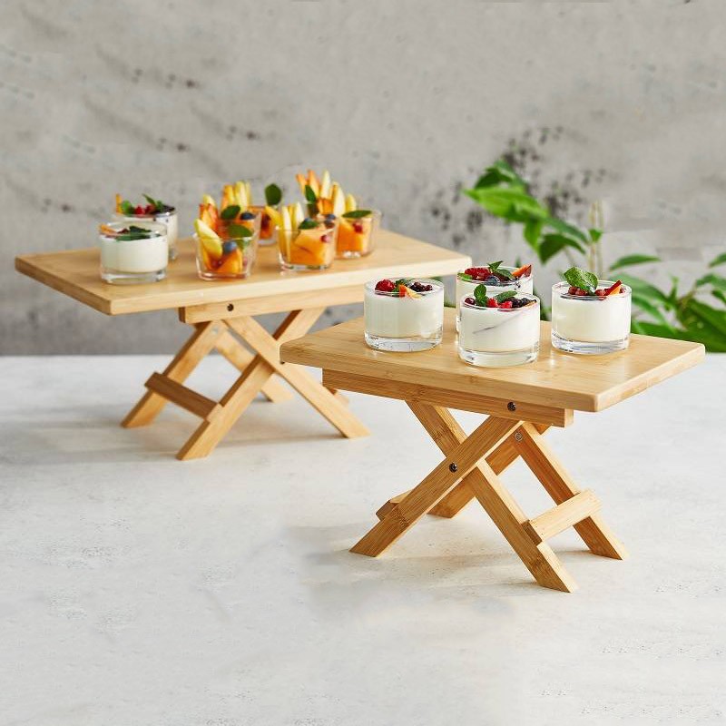 Stand in bamboo da buffet richiudibile   in Espositori