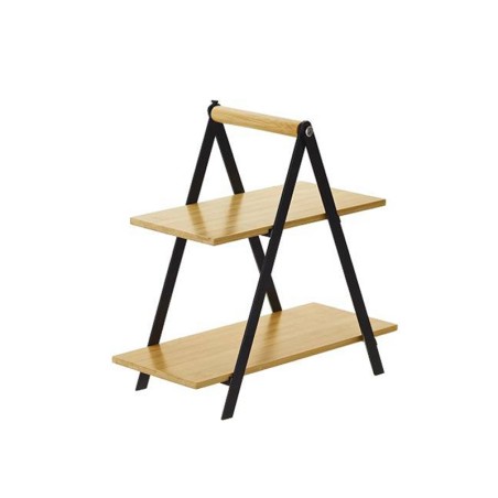 Alzatina da buffet in bamboo e metallo | Alzate e vassoi | Rausa srl