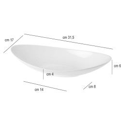 Piatto in melamina ovale Leone decorazioni  in Porcellane
