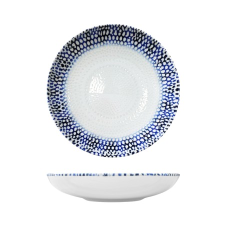 Piatto fondo saturnia alchimia blu | Piatti da ristorante | Rausa srl