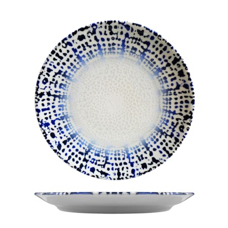 Piatto piano saturnia alchimia blu | Piatti da ristorante | Rausa srl