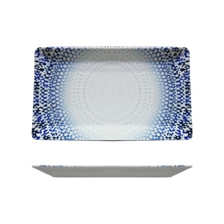Vassoio rettangolare saturnia alchimia blu | Piatti da ristorante