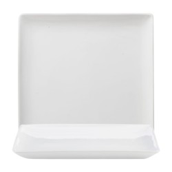 Vassoio quadrato bianco porcellana | Piatti da ristorante | Rausa srl