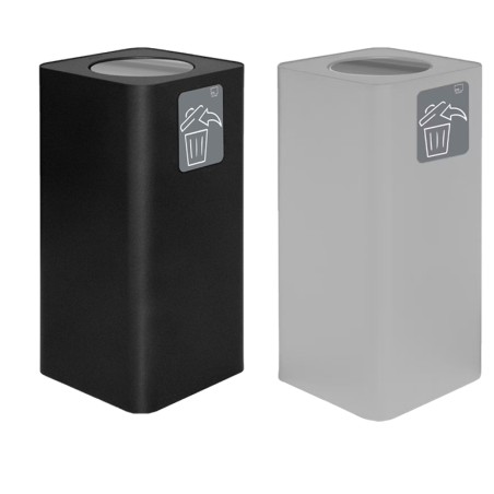 Pattumiera singolo scomparto con basculante Pure | Rausa srl