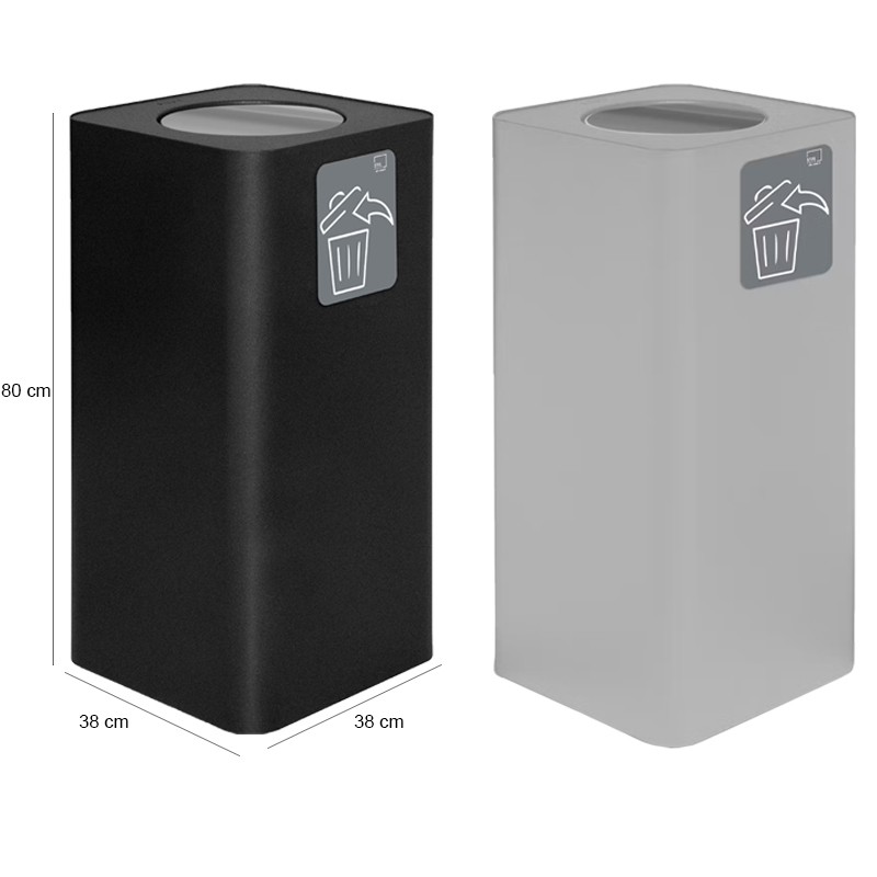 Pattumiera singolo scomparto con basculante Pure   in Igiene