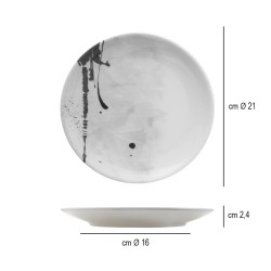 Piatto dessert saturnia melody Saturnia Porcellane  in Linee