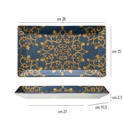 Vassoio rettangolare saturnia royal Saturnia Porcellane  in Linee