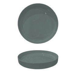 Piatto piano con bordo alto linea Scandia grigio | Morini