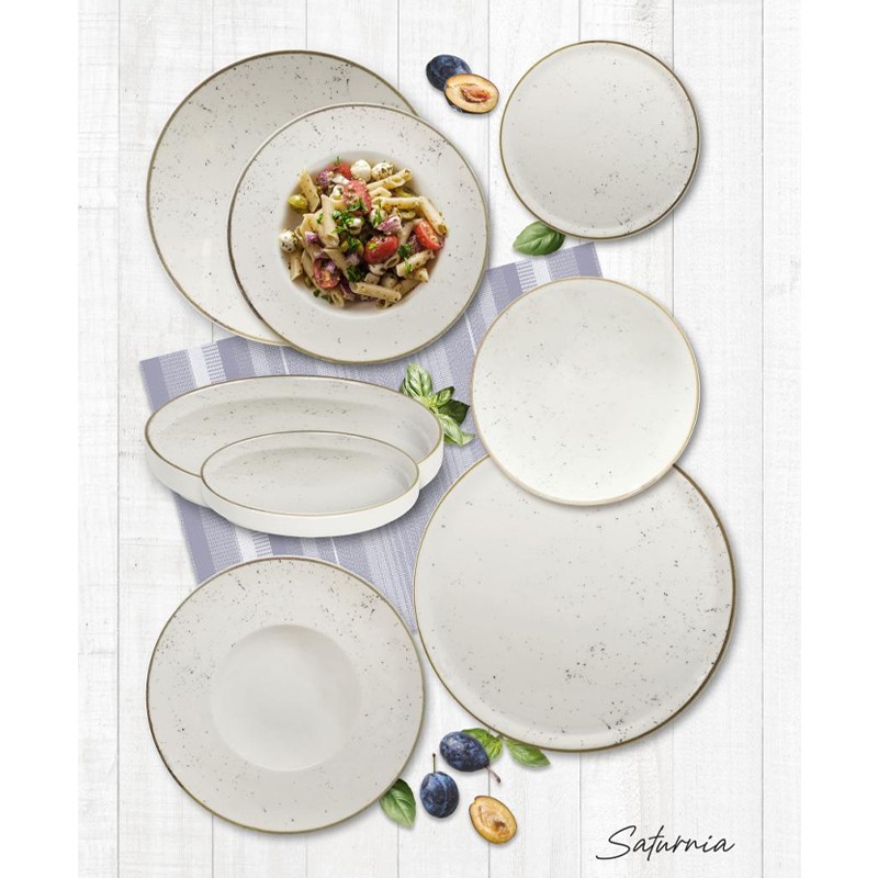 Pasta bowl saturnia stains Saturnia Porcellane  in Linee