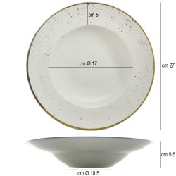 Pasta bowl saturnia stains Saturnia Porcellane  in Linee