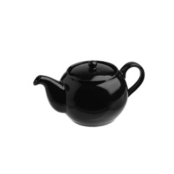 Teiera sphere nera   in Porcellane