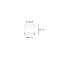 Bicchiere vetro elixir Vetreria di Borgonovo  in Tumbler alti