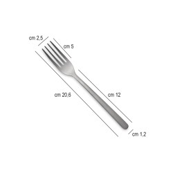 Forchetta tavola Canada Polvere di Luna Comas  in Linee