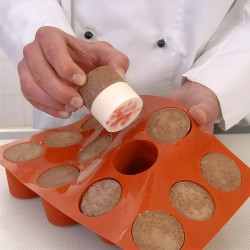 Forma silicone 12 cilindri Silikomart  in Stampi in silicone per dolci