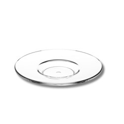 Piattini per tazze da caffè trasparenti in plastica | Rausa Srl