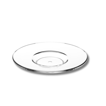 Piattini per tazze da caffè trasparenti in plastica | Rausa Srl