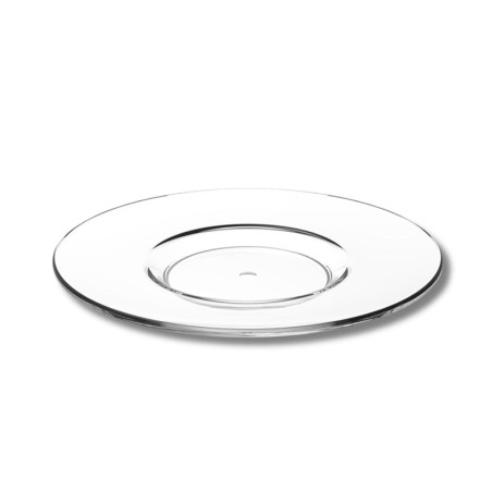 Piattini per tazze da cappuccino trasparenti in plastica | Rausa Srl
