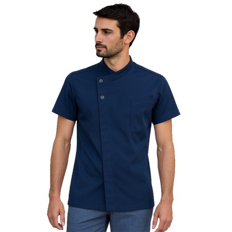 Giacca da cuoco colore blu modello Harry | Giblors