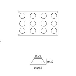 Forma silicone 12 mini briochette Silikomart  in Stampi in silicone per dolci