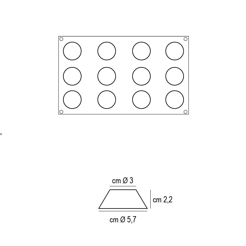 Forma silicone 12 mini briochette Silikomart  in Stampi in silicone per dolci