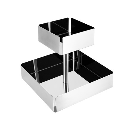 Porta bustine 2 piani acciaio Salvinelli | Accessori bar | Rausa srl