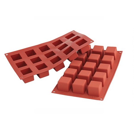 Forma silicone 15 cubi | Stampi in silicone per dolci | Rausa srl